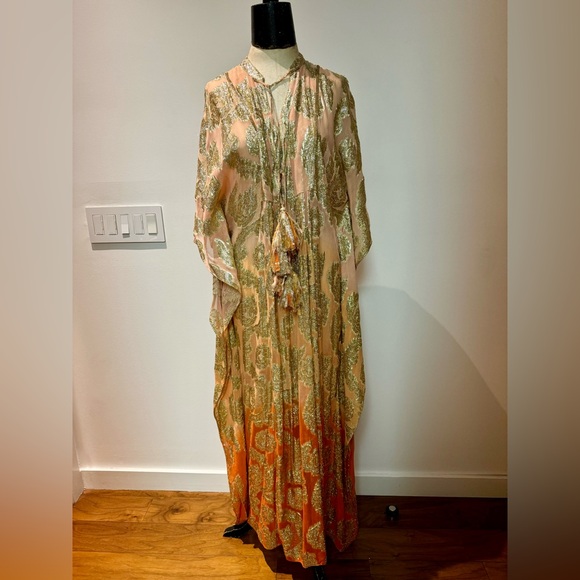 MISS JUNE PARIS Bodhi Kaftan Maxi - Peach - Picture 7 of 8